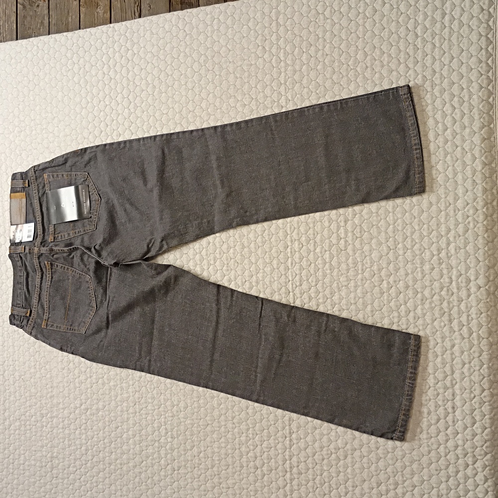 Y2K Men's Jeans 30x30 Relaxed Dark Rinse Straight  Claiborne Essentials NWT - Picture 2 of 8
